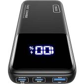 INIU 65W 20000mAh Portable Charger for Laptop & Phone, Power Bank with PD QC Fast Charging (USB-C in/Out) - High Capacity Electronics Battery Pack for iPad, Samsung, Travel, Camping, Hiking